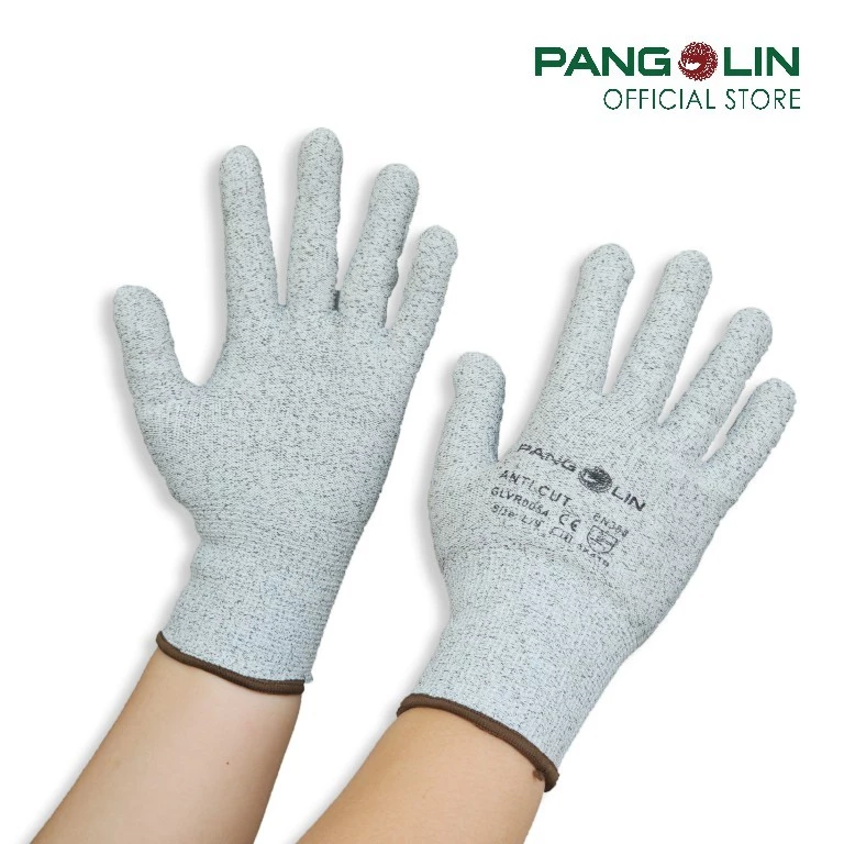 PANGOLIN (แพงโกลิน) ถุงมือกันบาด ระดับ D แบบไม่เคลือบ รุ่น GLVR0054 (Cut Resistant Gloves)