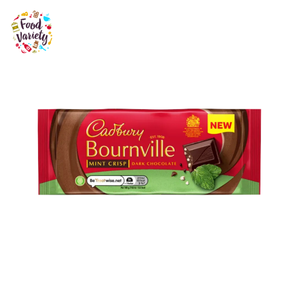 [BestBefore-17Nov2024] Cadbury Bournville Mint Crisp Dark Chocolate Bar 100g