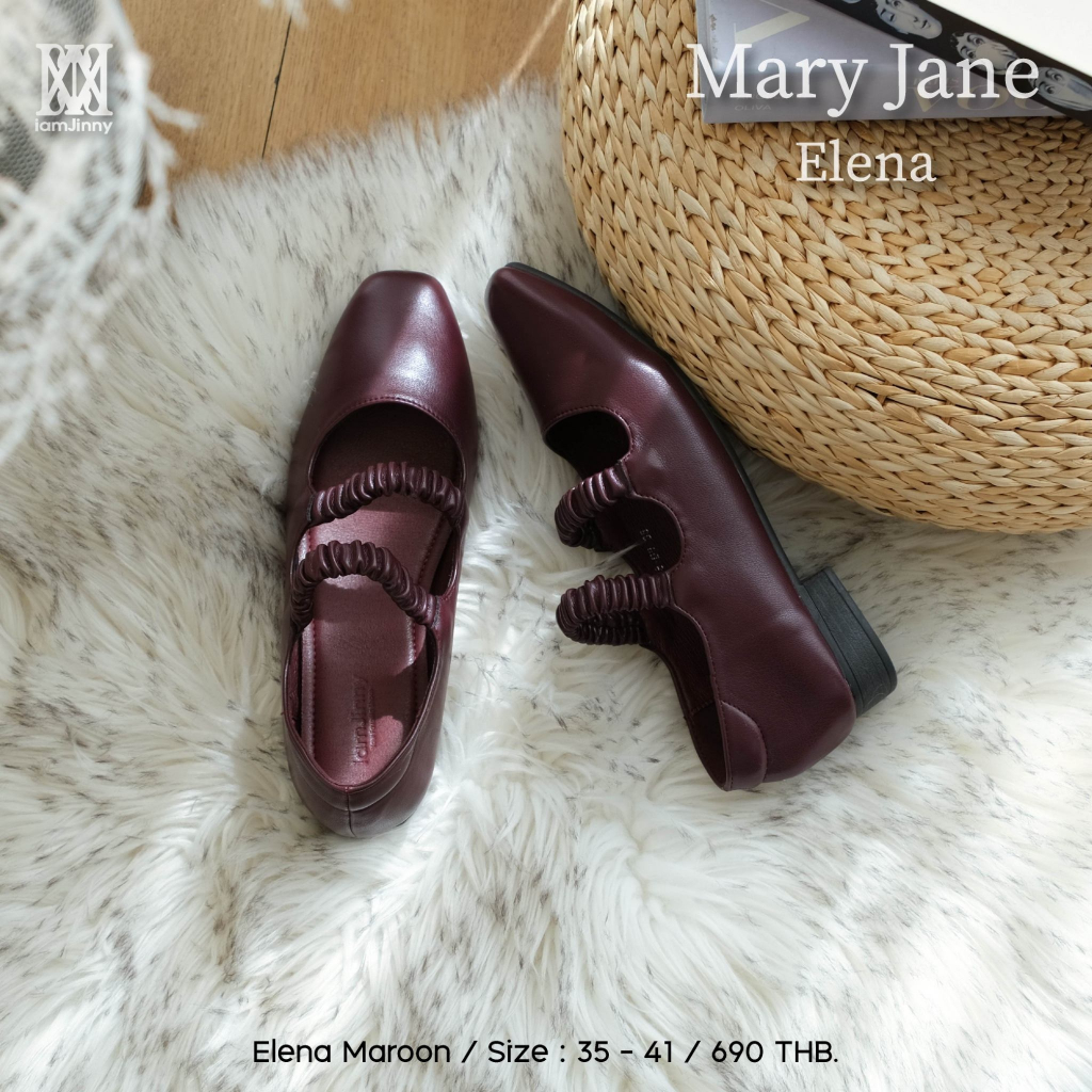 iamJinny JN128 รุ่น Elena สีแดง (อ่านรายละเอียดก่อนสั่งซื้อ)