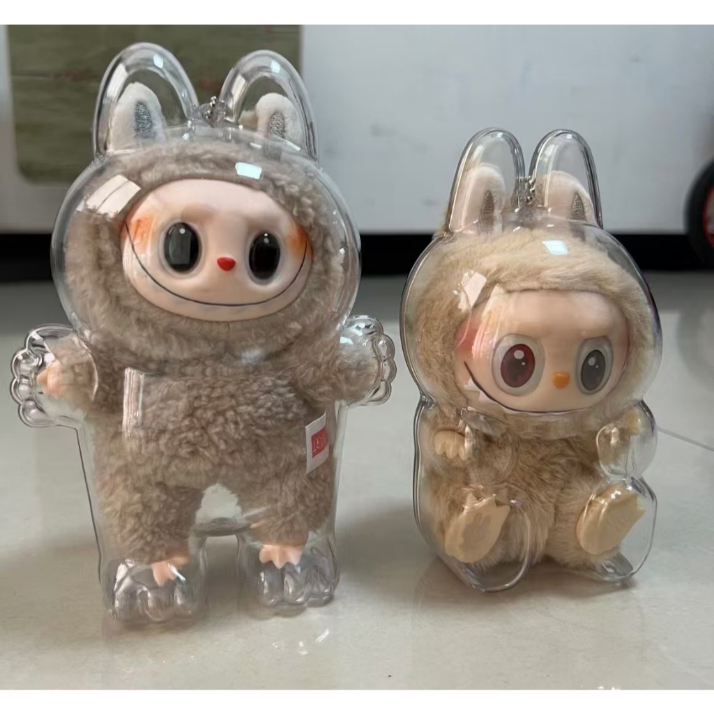 【พร้อมส่งจากไทย】เคสอะคริลิคใส สำหรับใส่ เคสป้องกัน Labubu V1 V2 100% กันรอย กันฝุ่น พวงกุญแจ