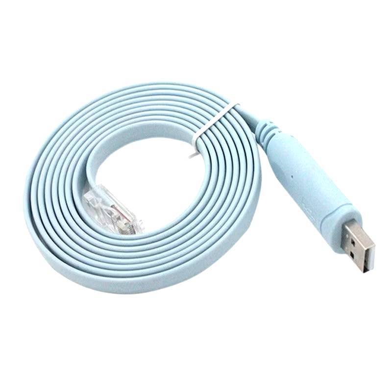 USB To RJ45 Cisco Console Cable 1.8m Console Cable USB Type A Male to RJ45 Male