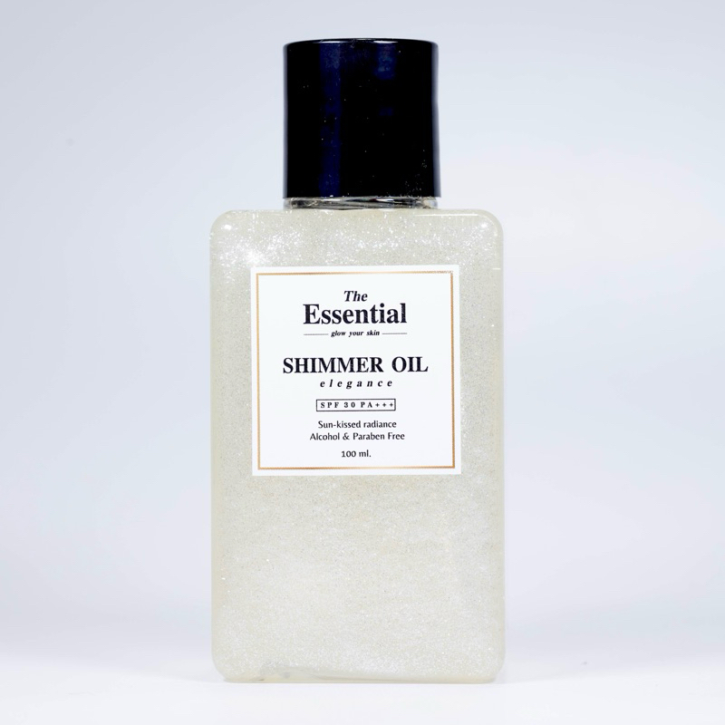 บอดี้ออย ชิมเมอร์ กันแดด, ออยตัวหอม, Body Oil Shimmer, ผิวโกลว์, น้ำมันทาผิว สายฝอ | The Essential, ดิ เอสเซนเชียล