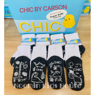ถุงเท้านักเรียนกันลื่น รุ่น Chic By Carson (1 คู่) (บิลเบิกแจ้งแชทนะคะ)