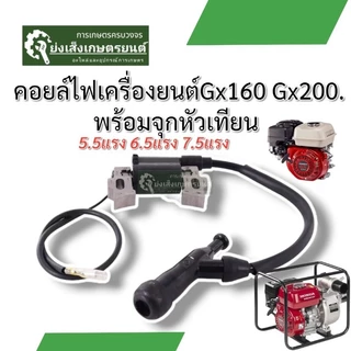 คอยไฟ คอยล์ไฟเครื่องสูบน้ำ คอยไฟเครื่องสูบน้ำ คอยไฟเครื่องgx160 gx200