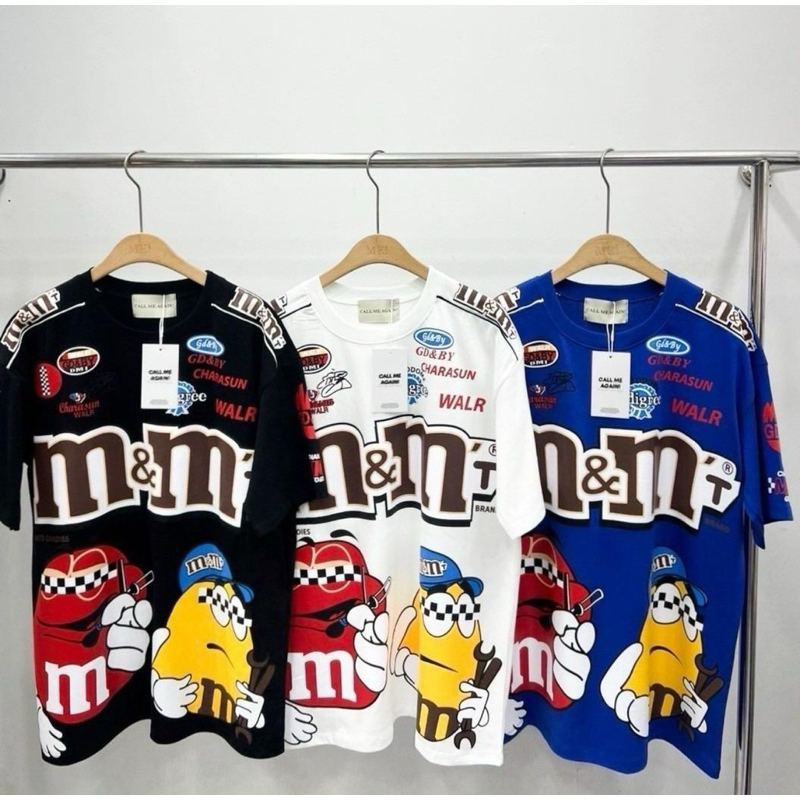 ขายดี!! เสื้อยืด Oversize ป้าย CMA M&M(สกรีนใหญ่)