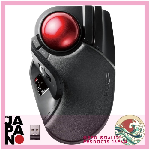 ✨พร้อมส่งจากญี่ปุ่นได้รับใน 9 วัน ✨ ELECOM HUGE Trackball Mouse เมาส์ทแรคบอลเชื่อมต่อง่ายดีไซน์ตามหลักสรีรศาสตร์