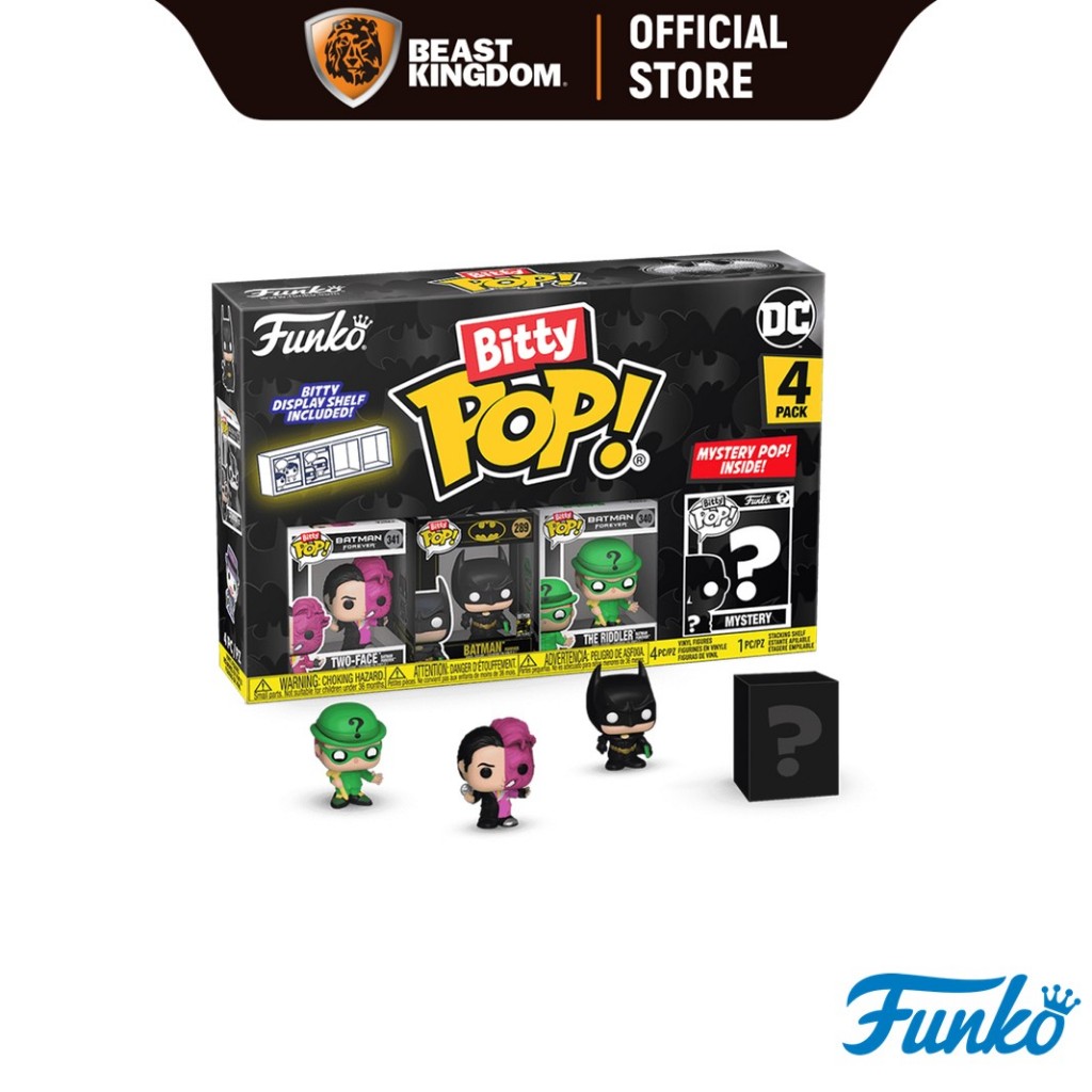 Funko (81130) - Two-Face, Batman, The Riddler Forever ver. Bitty POP!: Batman 85th (Pack 4)