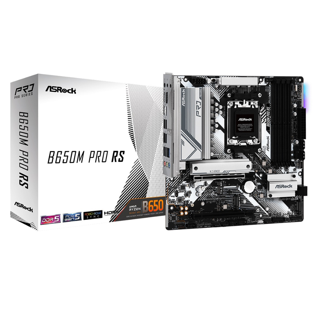 ASRock B650M Pro RS AMD AM5 mATX Motherboard (เมนบอร์ด)