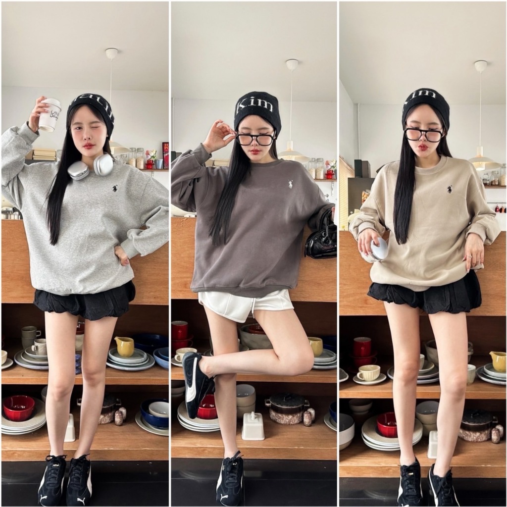 เสื้อแขนยาวกันหนาว Sweater ปักPOLO