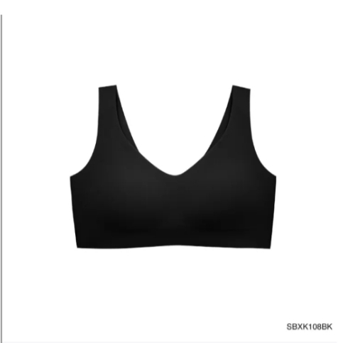 Sabina เสื้อชั้นใน Seamless รุ่น Soft Collection (ไม่มีโครง) รหัส SBXK108 สีดำ/สีเนื้อ [แบบสวม]