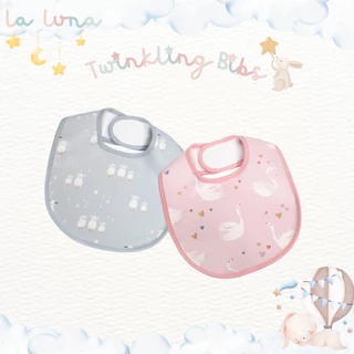 La Luna ผ้ากันเปื้อนเด็ก ผ้าซับน้ำลาย Cotton เสริม TPU กันน้ำซึม (Twinkling Bibs)