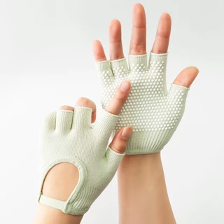 [พร้อมส่งจากไทย] - สวย กันลื่น ถุงเท้าโยคะ ถุงมือพิลาทิส ถุงมือกันลื่น (Pilates Gloves) ถุงมือกันลื่น ช่วยโยค