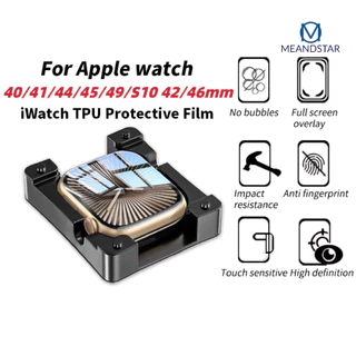 ฟิล์มช่วยติด TPU ลงโค้ง ของ A watch film iwatch Series 11 10 9 8 7 6 SE 5 4 2 1 ฟิล์มสําหรับแอปเปิ้ลวอช