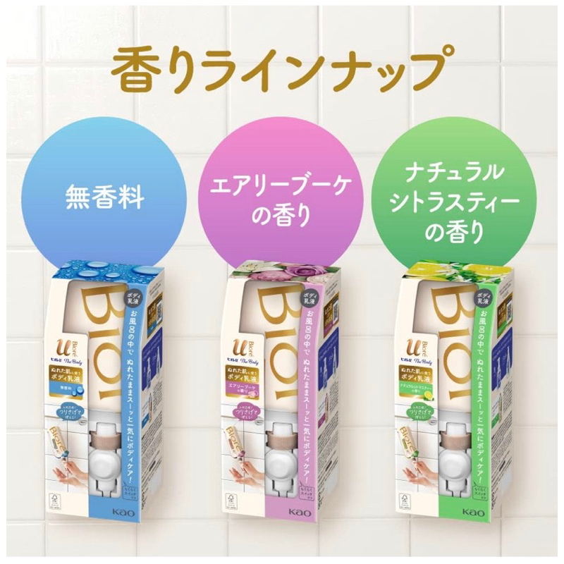 Biore u The Body Body Lotion for Wet Skin ขนาด 300 ml