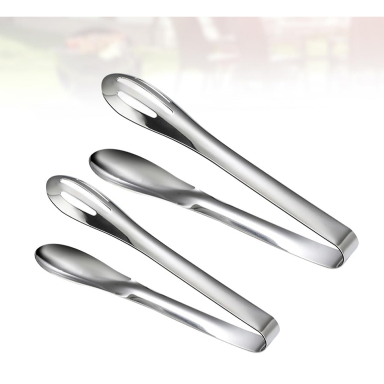 คลิปหนีบอาหารสแตนเลส ที่คีบบาร์บีคิว ย่างเนื้อ ที่คีบปากเป็ด stainless steel food clip - รูปที่ 2