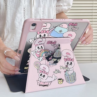 🚀จัดส่งทันที🚀เคสไอแพด Esther Bunny Pro11 2024 Gen12 Air7/6 13 Gen9/8/7 การ์ตูน เคสipad Gen6/5 9.7