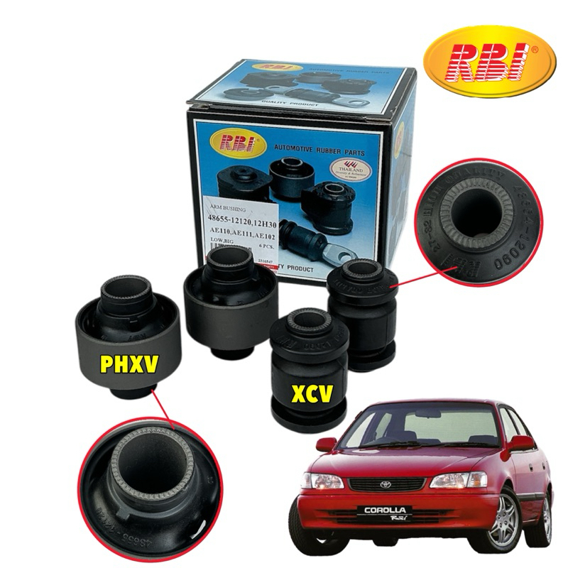 HAKOTORA บูชปีกนก เล็ก ใหญ่ RBI Toyota  AE111 AE112 AE110 / AE ไฮทอล์ค 48655-12120 / 48654-12090