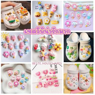 เซตจิบิลายการ์ตูน3มิติ  เซตตัวติดรองเท้าอะคิลิก ติดรองเท้ากร…