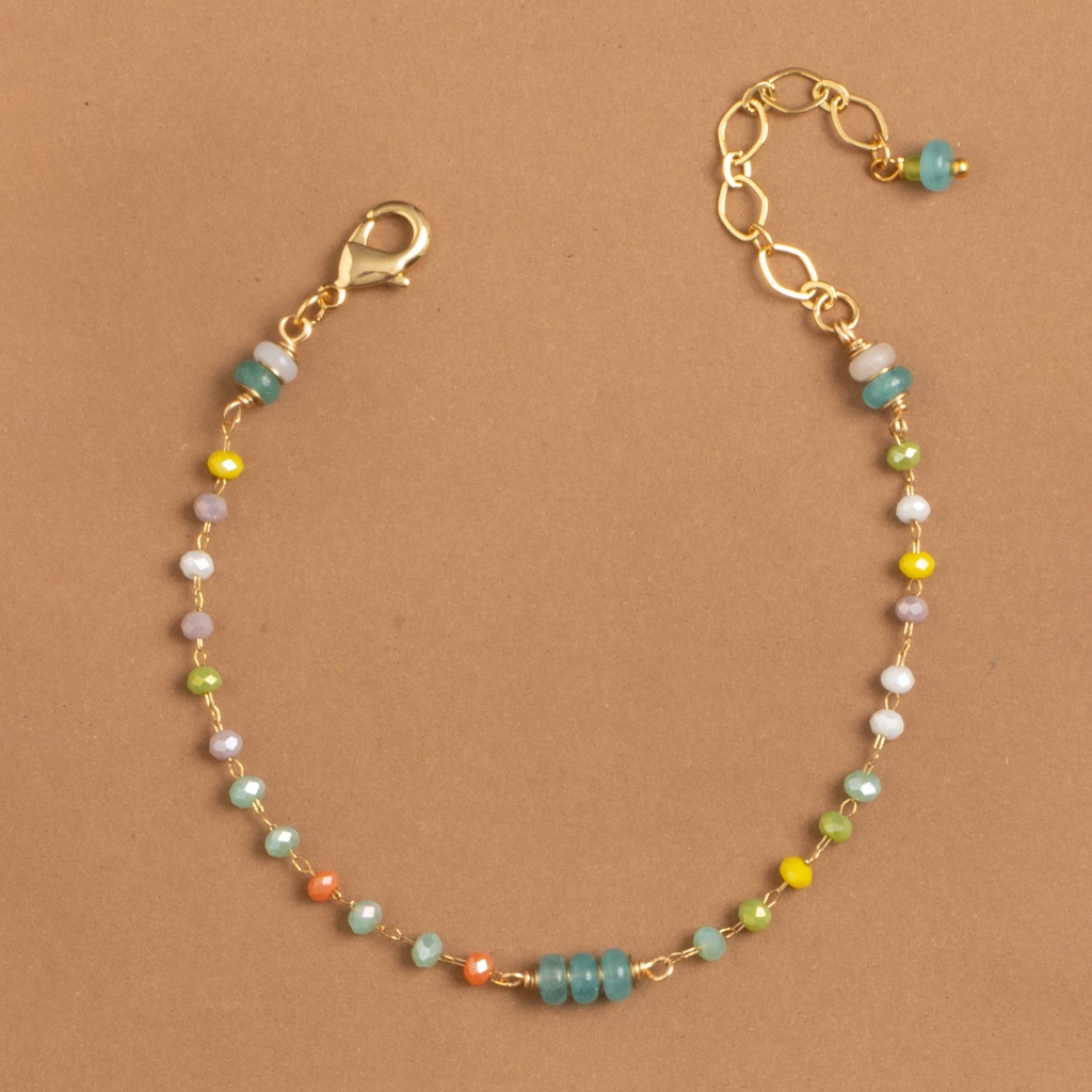 MIX STONE BEADED BRACELET ราคา ถูกที่สุด ดีลบีเคเค