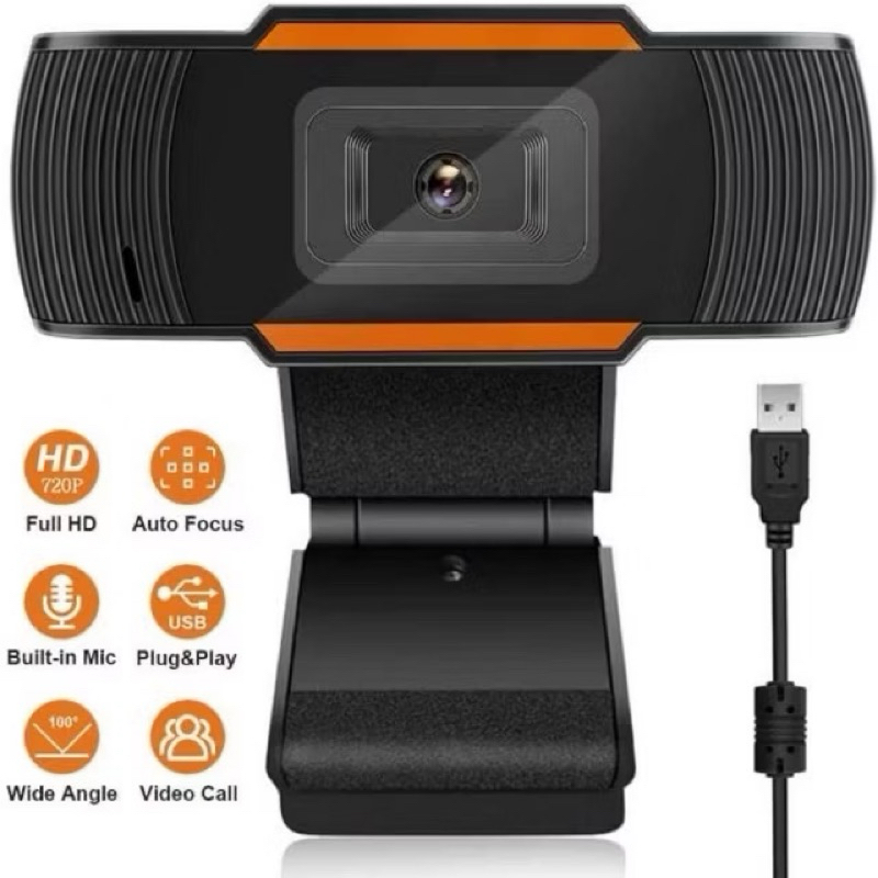 กล้องเว็บแคม กล้องคอมพิวเตอร์  มีไมโครโฟนในตัว Webcam  MIC  HD720*1080P