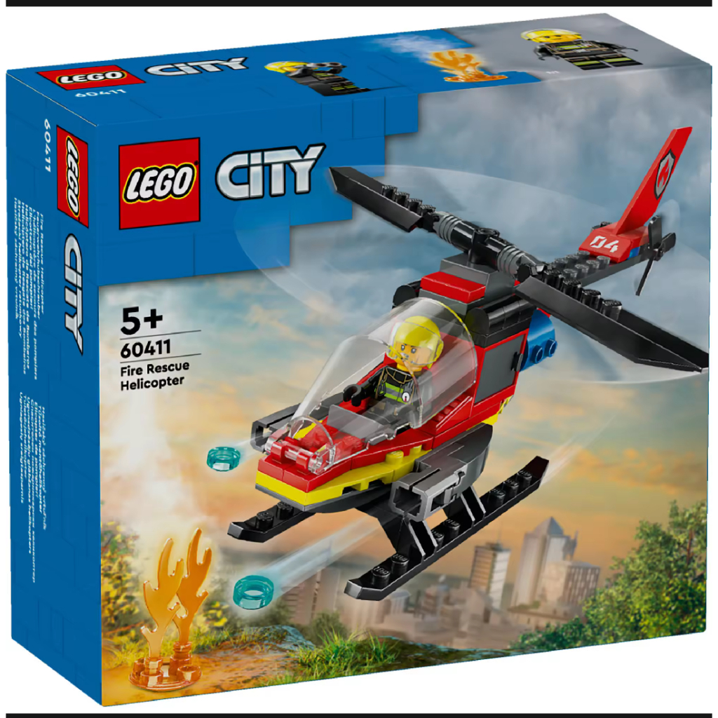 LEGO City Fire Rescue Helicopter toy 60411