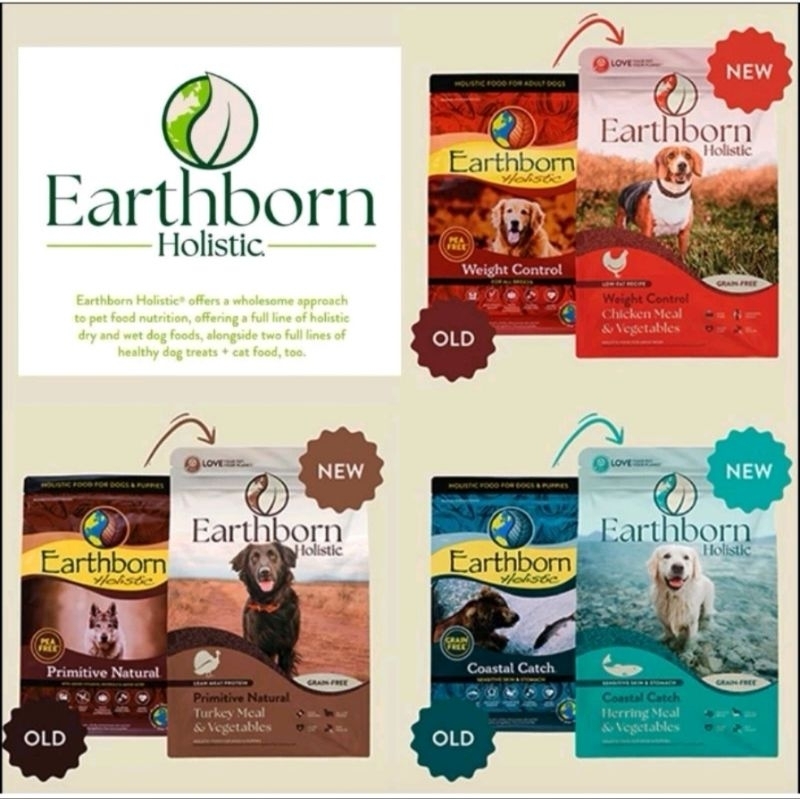 Earthborn อาหารเม็ดเกรดโฮลิ​สติก​สำหรับ​สุนัข​ทุก​สายพันธุ์​ (3 สูตร)​น้ำหนัก​ 11.34 กก.