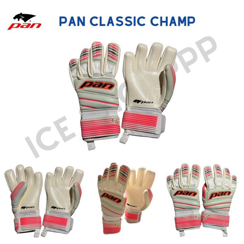ถุงมือผู้รักษาประตู PAN CLASSIC CHAMP ตัวท็อป รุ่น PV1540 - สีขาว