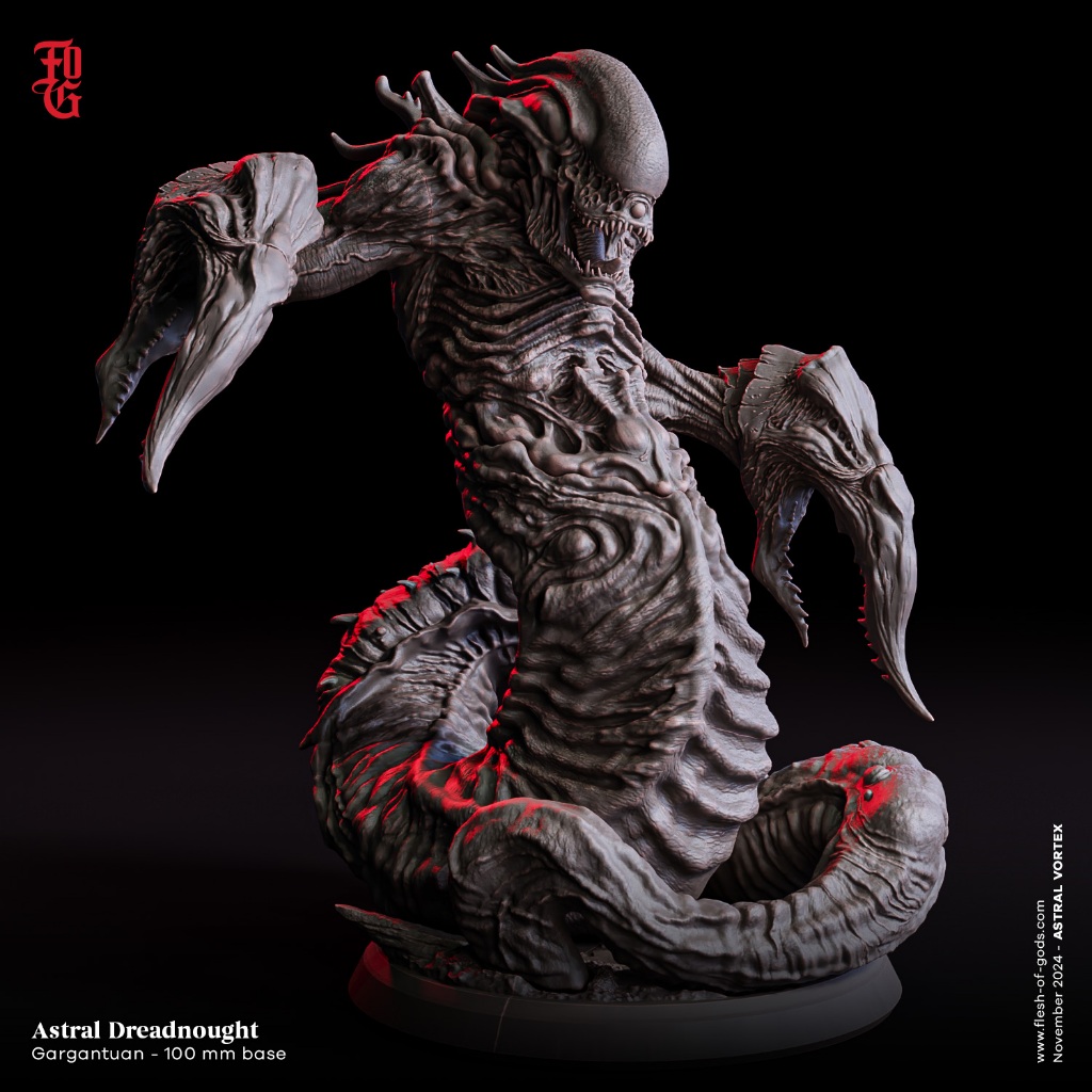 [ASTRAL VORTEX] - Astral Dreadnought - โมเดลสำหรับ DnD miniaature [Made to order ส่งพัสดุภายใน 1-3 ว