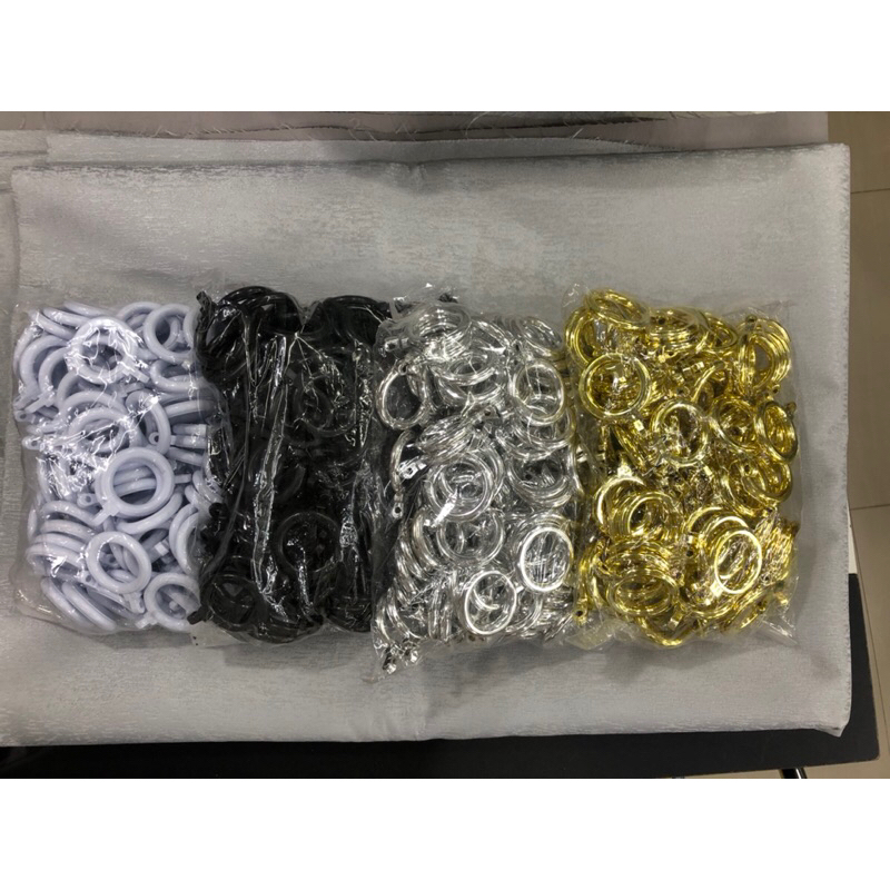 ห่วงม่าน ห่วงรางโชว์ 100ตัว/แพค สำหรับรางขนาด26 มิล