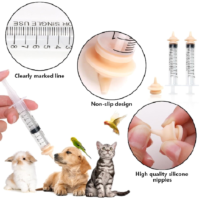 จุกนมแมวแรกเกิด จุกนมแมว จุกป้อนนมกระรอก จุกป้อนนมแมว ซิลิโคนนิ่ม จุกป้อนนมสัตว์เลี้ยง ลูกสุนัข แมว กระต่าย กระรอก - รูปที่ 6