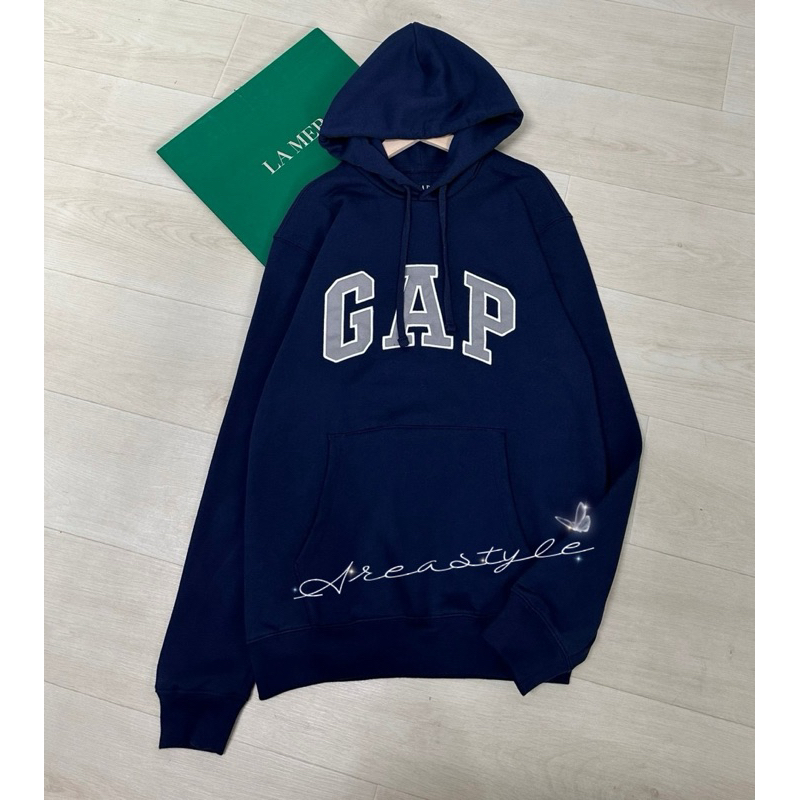 GAP Hoodie Sweatshirt เสื้อแขนยาว ผ้ายืด ทรงใส่หลวมๆ ใส่ได้ทั้งชายและหญิง งานแท้