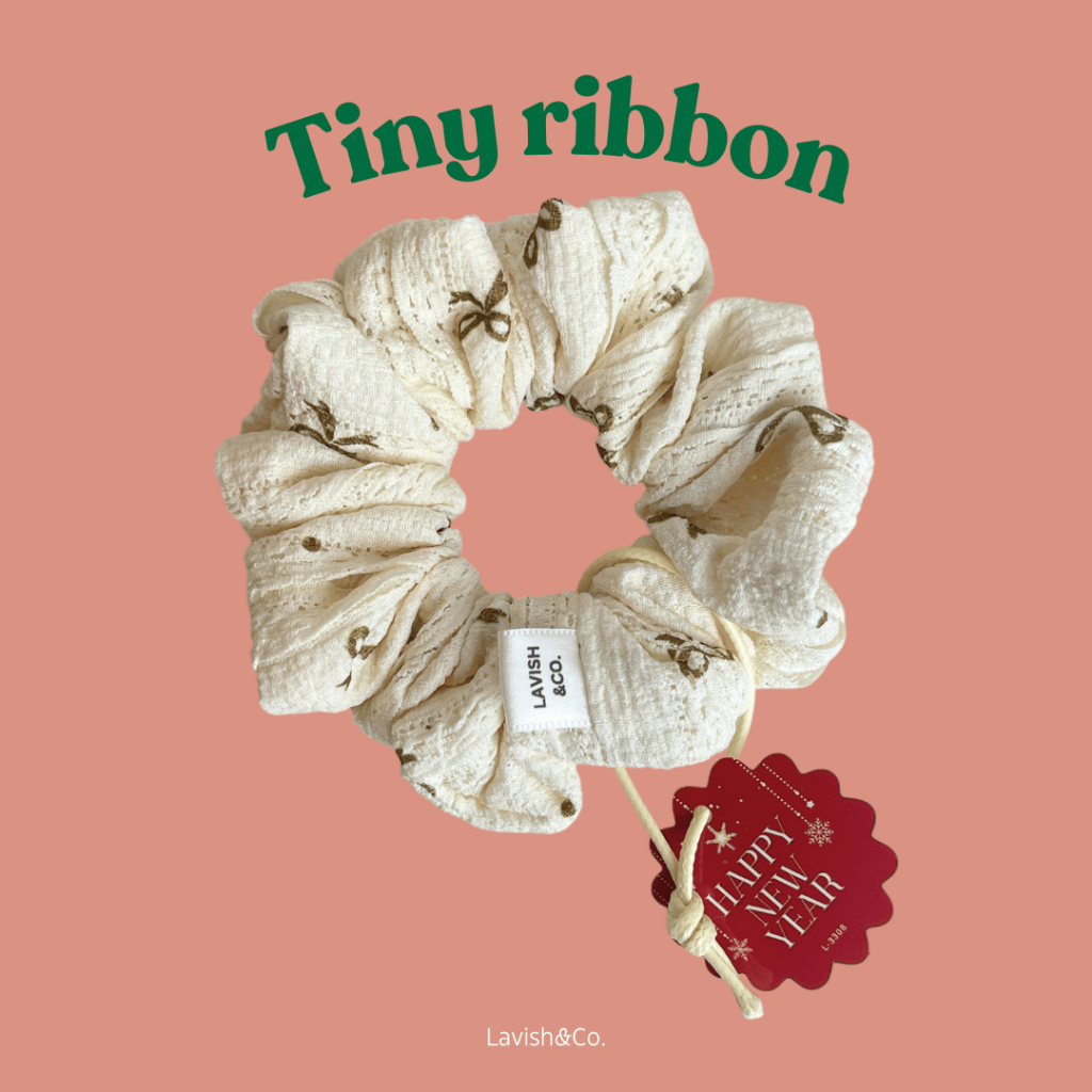 [ พร้อมส่ง ] Basic Scrunchies - Christmas collection 11*11 CM (Large size)