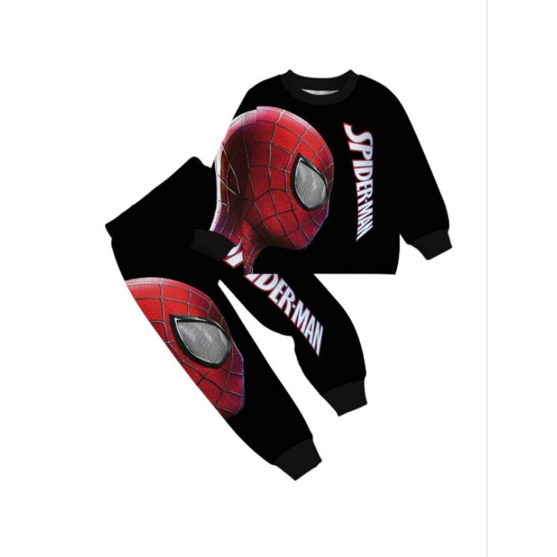 พร้อมส่ง  ชุดแขนยาวขายาว คอกลม พิมพ์ลายการ์ตูน แฟชั่นฤดูหนาว ฤดูใบไม้ร่วง สำหรับเด็กผู้ชาย - รูปที่ 5