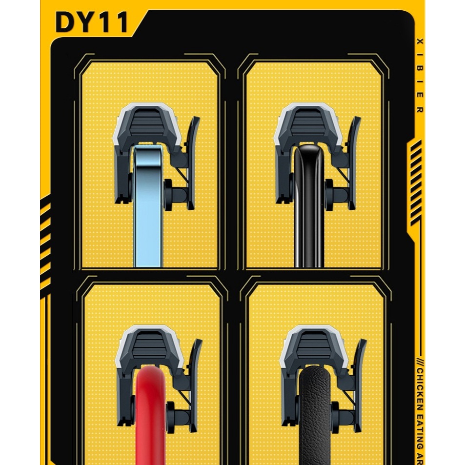DY11 จอย PUBG (1คู่) 4ตำแหน่ง แบบหนีบ ใส่เคสได้ ตัวช่วยยิงเกมแนว PUBG จอยเกม จอยเกมส์ จอยเกมส์มือถือ จอยเกมส์ pubg ฟีฟาย