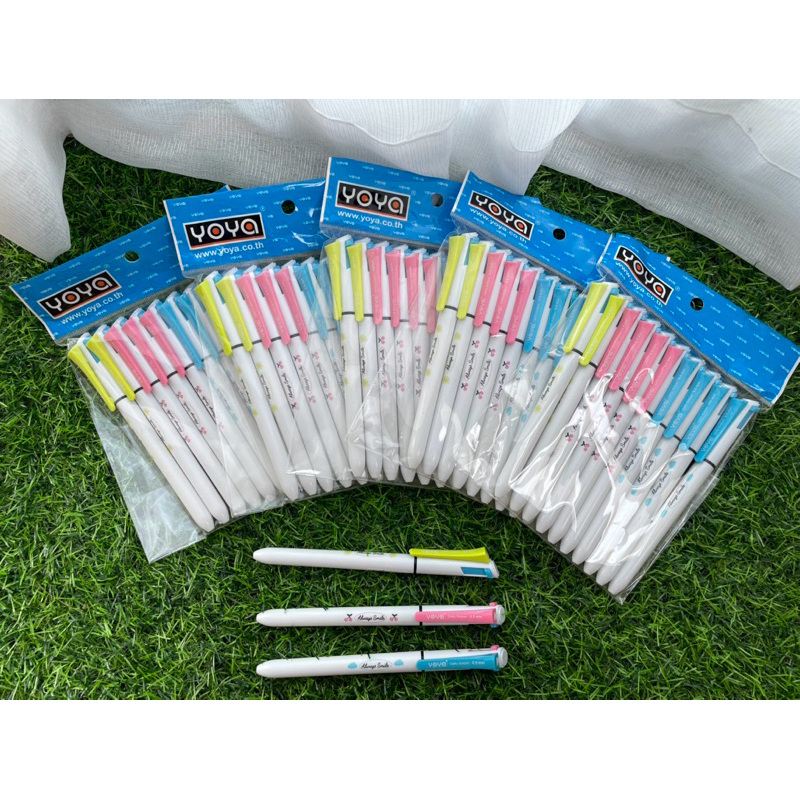 ปากกาลูกลื่น 2สี YoYa