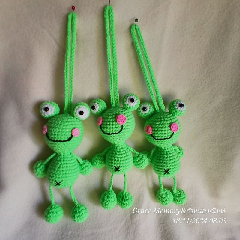 Grace Memory เคโระตุ๊กตากบ กบน้อย พวงกุญแจ ที่ห้อยกระเป๋า เคโระร็อค ของขวัญน่ารัก ของฝากเพื่อน  เจ้ากบบ๊อง keroro frog - รูปที่ 6