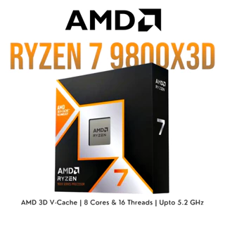 CPU (ซีพียู) AMD RYZEN 7 9800X3D - 8C 16T 4.7-5.2GHz (AMD SOCKET AM5) ซีพียูเกมมิ่ง ประสิทธิภาพสูง