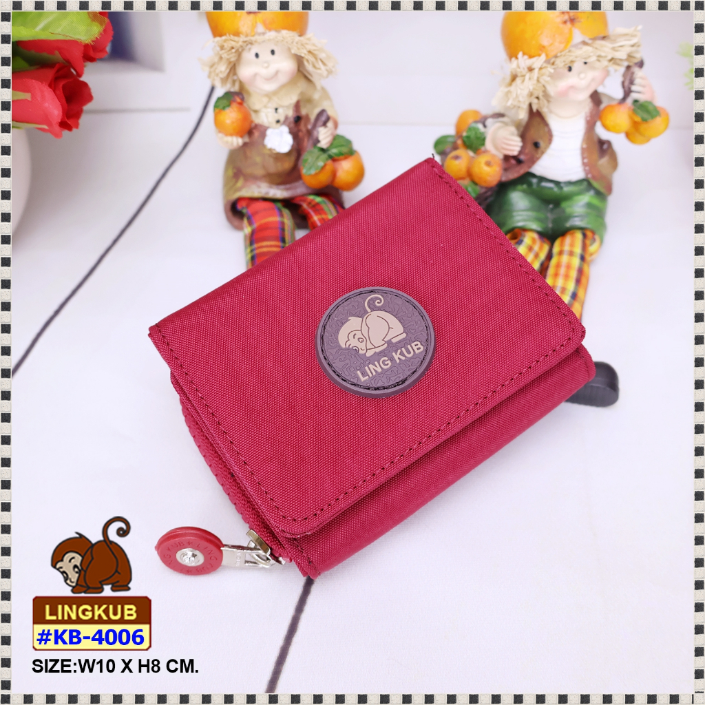 กระเป๋าสตางค์ใบสั้น 3 พับ ยี่ห้อลิงคับ KB-4006