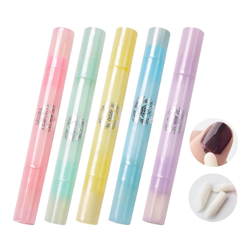 ปากกาเช็ดขอบเล็บ เช็ดสีเจล เปื้อนขอบเล็บ แถมฟรีหัวเช็ดขอบเล็บอีก 3 หัว /เติมน้ำยาล้างเล็บเอง/