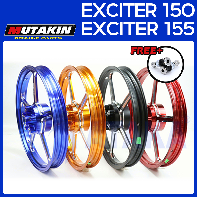 MUTAKIN ล้อแม็ก rim 505 CNC ล้อแม​็ก​ YAMAHA EXCITER150 EXCITER155 VVA ขนาด1.6/1.6​ แม้จากมาเลเชีย​ 