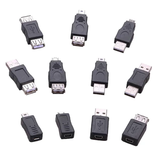 หัวต่อ usb Adapter Micro ข้อต่อ usb OTG USB หัวแปลง Micro mini5pin หัวต่อปริ้นเตอร์