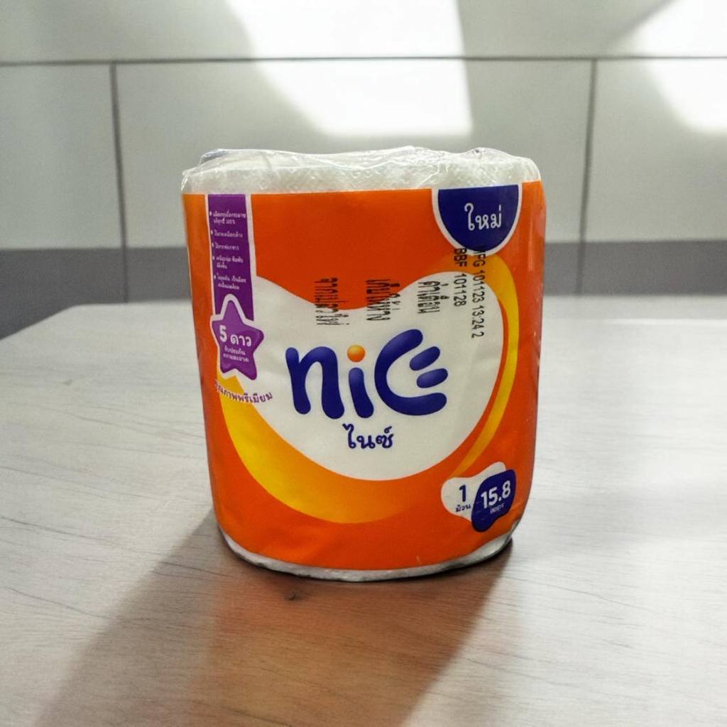 Nice ไนซ์ กระดาษทิชชู่ 1 ม้วน 15.8 เมตร 2 ชั้น