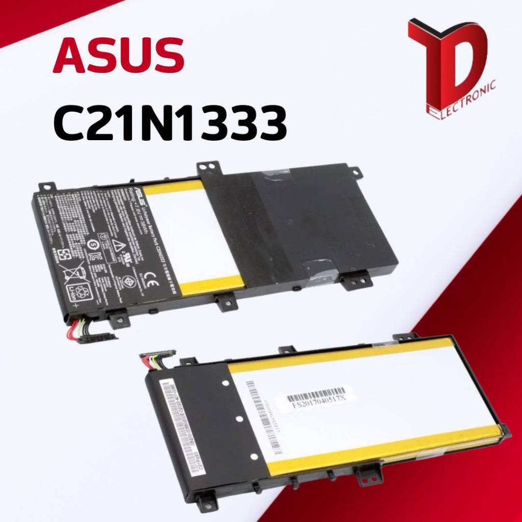 BATTERY ASUS C21N1333 ORG ใช้ได้กับรุ่น TP550L,X454,R554l,TP55D,TP550LA,TP550LD,TP550LJ