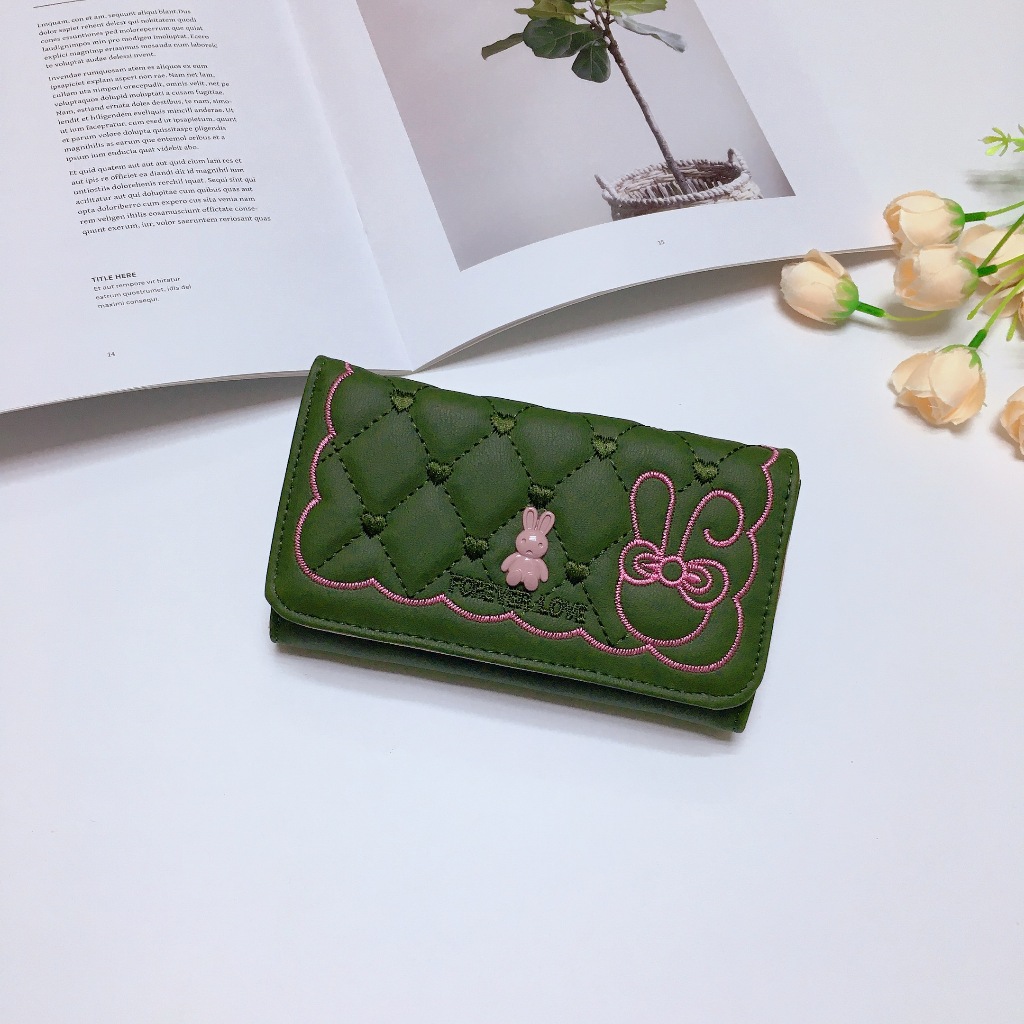 DZ11#กระเป๋าธนบัตรใบกลางรุ่น2พับ รายละเอียดสินค้า วัสุดหลัก : หนังpu ขนาดกระเป๋า : สูง 8.5 * กว้าง 13.5 CM. - รูปที่ 4