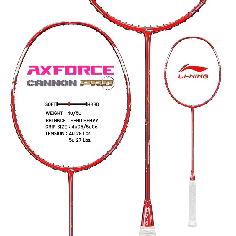 💥💥(ประกันLining ไทยทั้งร้าน) Li-Ning ไม้แบดมินตัน BADMINTON RACKET | AxForce Cannon PRO 🫨