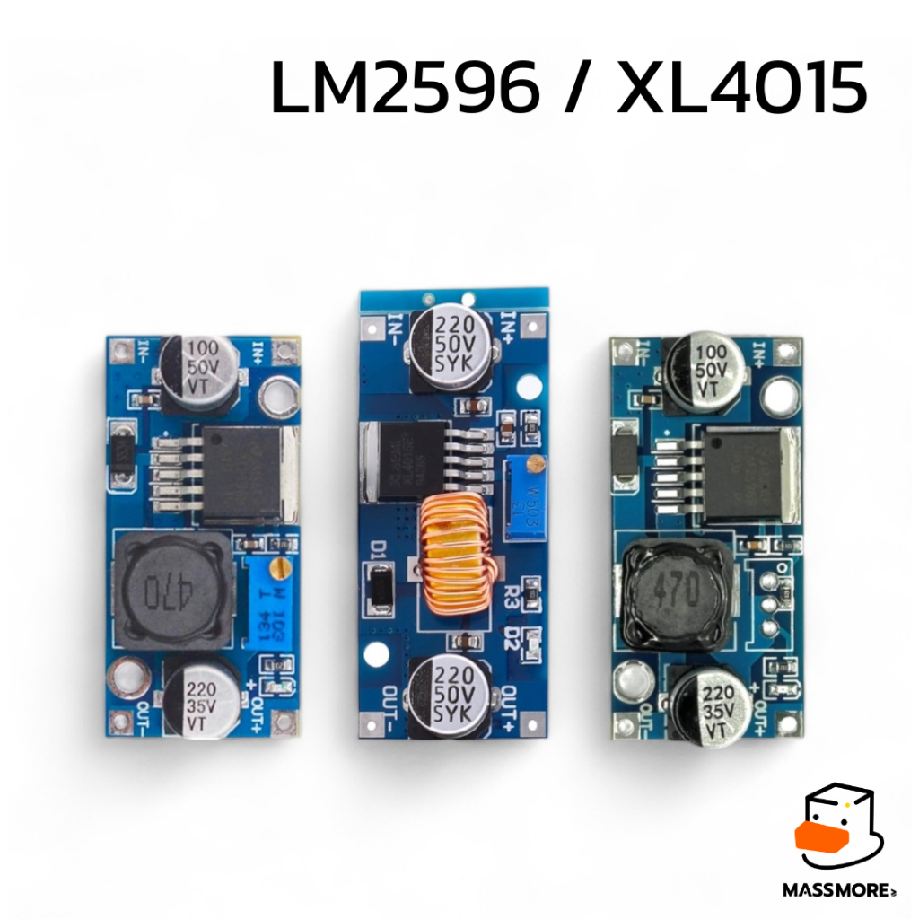 LM2596 XL401 โมดูลปรับลดแรงดัน Step Down LM2596 3A / XL4015 5A DC-to-DC Converter โมดูลลดแรงดันไฟ โมดูลแปลงไฟ