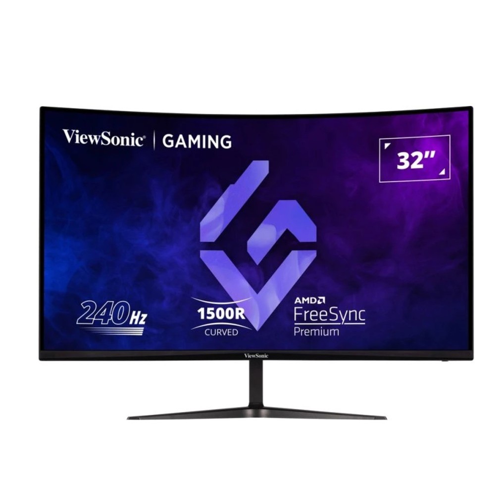 ViewSonic monitor VX3219-PC-MHD 32” 240Hz Curved Gaming 3 years warranty on-site service