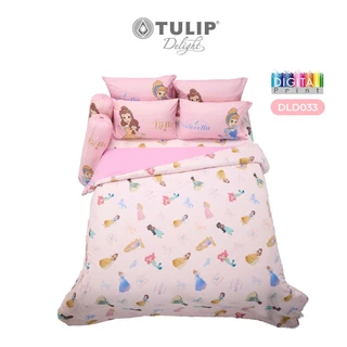 TULIP Delight เจ้าหญิง Princess พิมพ์ดิจิตอล DLD033 ลิขสิทธิ์แท้ดิสนีย์ Disney ชุดผ้าปูที่นอน ผ้าห่มนวม