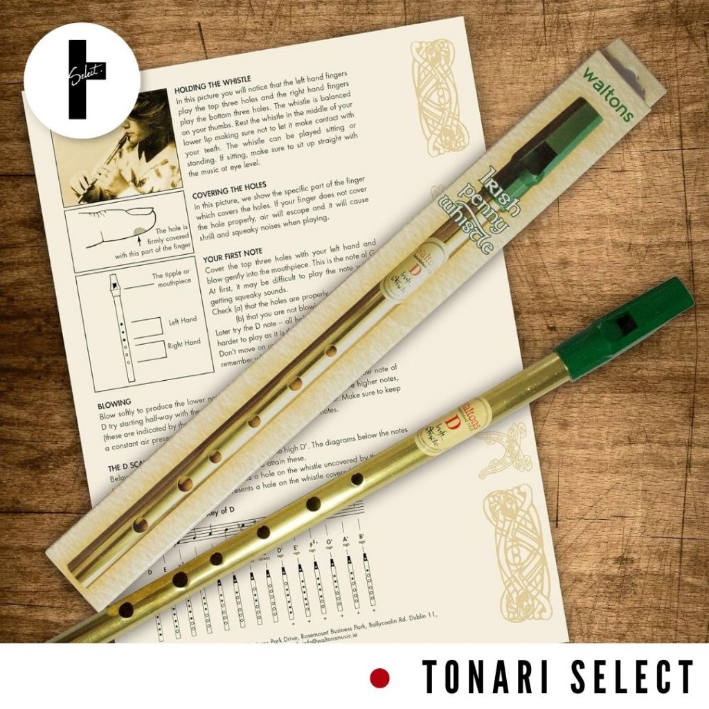 (ส่งตรงจากญี่ปุ่น) Waltons Irish Whistle Brass Key D Pipe