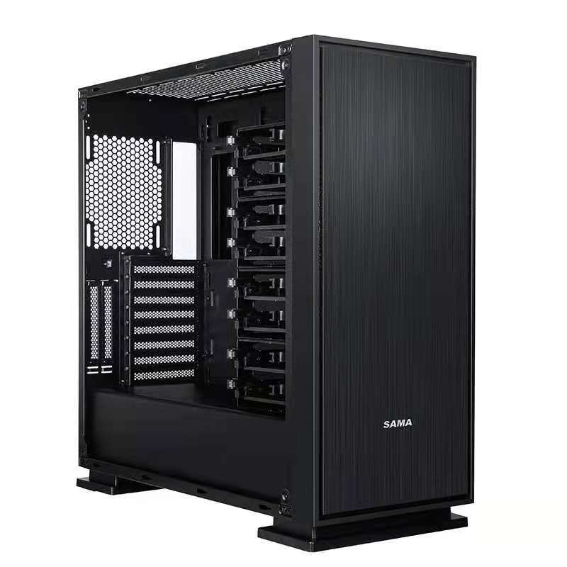 เคส SAMA 10 HDD SSD SATA SAS E-ATX ATX M-ATX ITX CHASSIS SERVER CASE COMPUTER WORKSTATION COMWORK